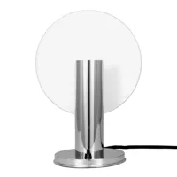 tecnolumen - de stijl - lampe à poser - blanc/chromé/h 32cm / ø 24cm